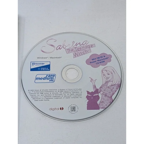 Sabrina The Teenage Witch Spellbound PC Game 1998 Windows 95 98 Mac CD-ROM VTG - Picture 2 of 7